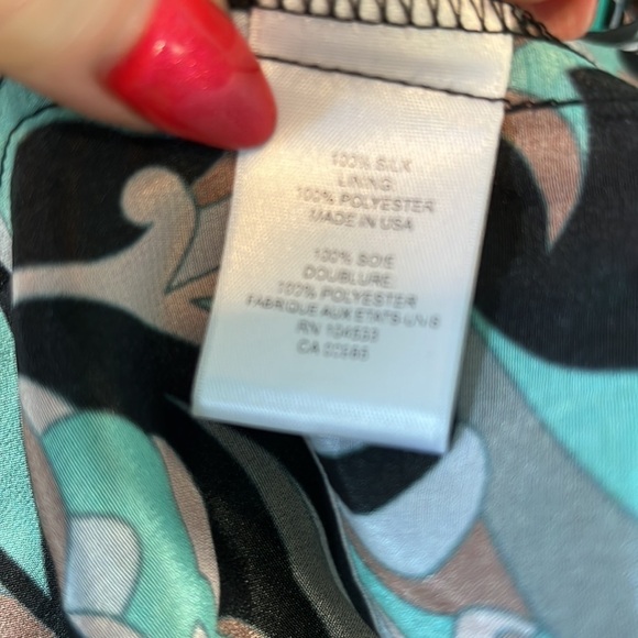 Nanette Lepore Silk Wrap Top Blouse NWT V-neck 3/4 Bell Sleeves Peplum Size 10 - Picture 8 of 13